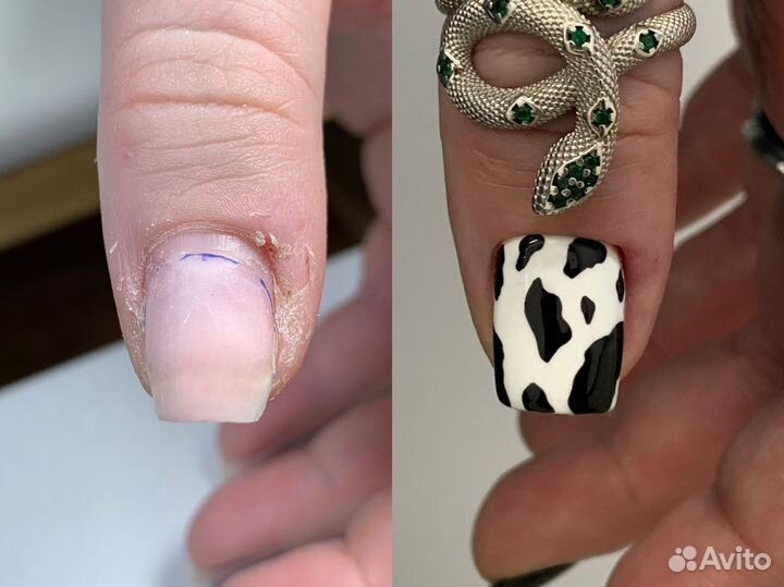 Маникюр павелецкая, гель лак, наращивание ногтей