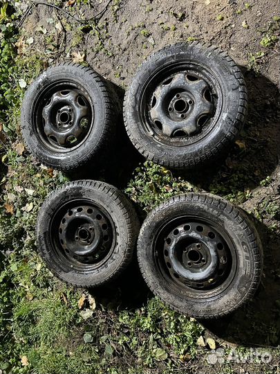 Колеса диски r14 4х100 шины 185 65 14 зима