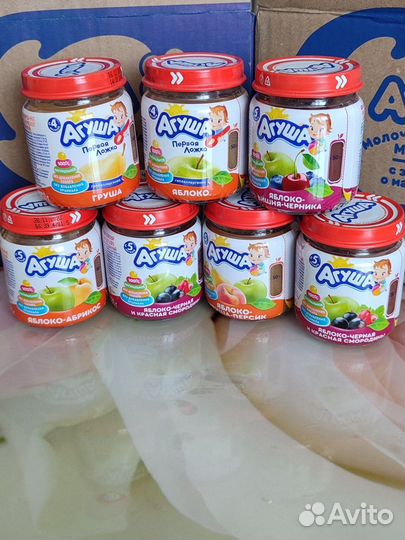 Детское питание (пюре Агуша)