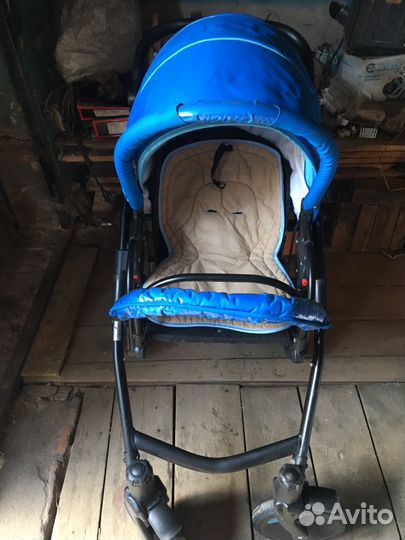 Коляска 2 в 1 Tutis Zippy New, Голубой/светло-голу