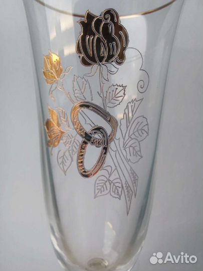 Фужеры для шампанского (свадебные бокалы)