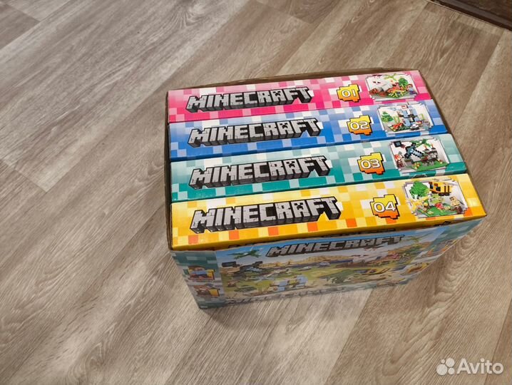 Набор конструкторов (Лего) Minecarft 4 шт в наборе