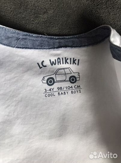 Белая рубашка для мальчика на 2г LC Waik