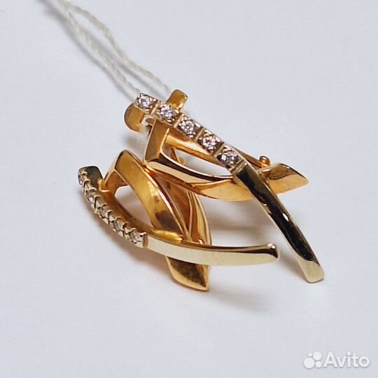 Золотой комплект с Фианитом