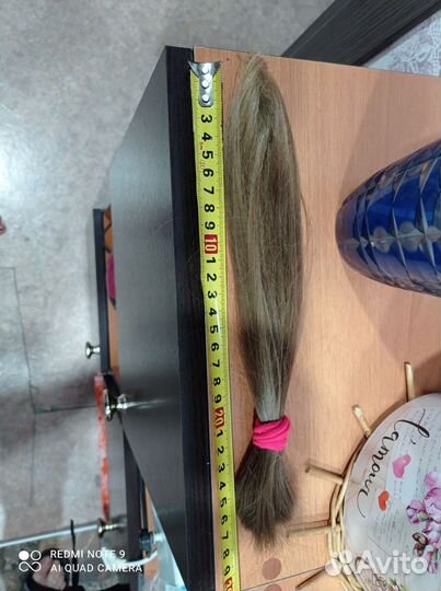 Волосы натуральные срез