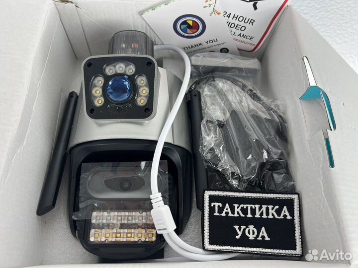 Камера видеонаблюдения wifi уличная 8mp поворотная