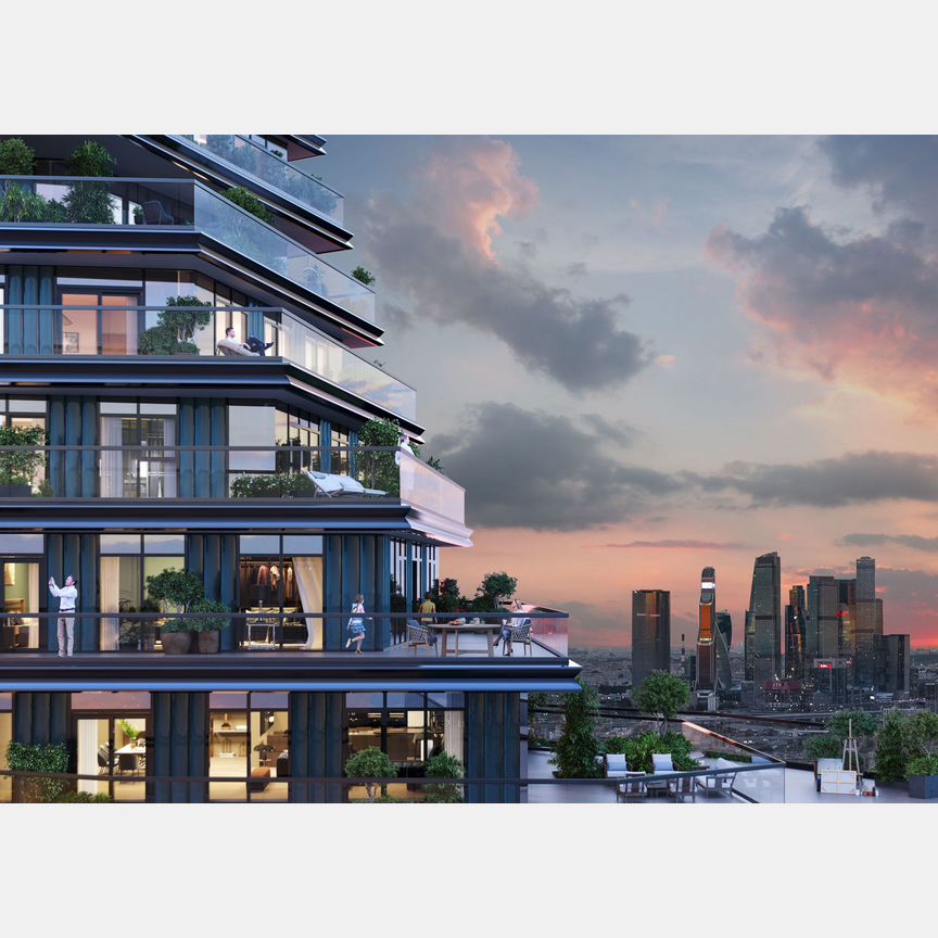 2-к. квартира, 60,8 м², 22/46 эт.