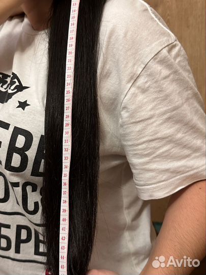 Волосы натуральные, черн.,не окраш. 50см +