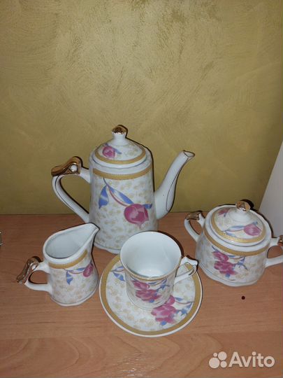 Чайный кофейный сервиз 6 персон посуда новый