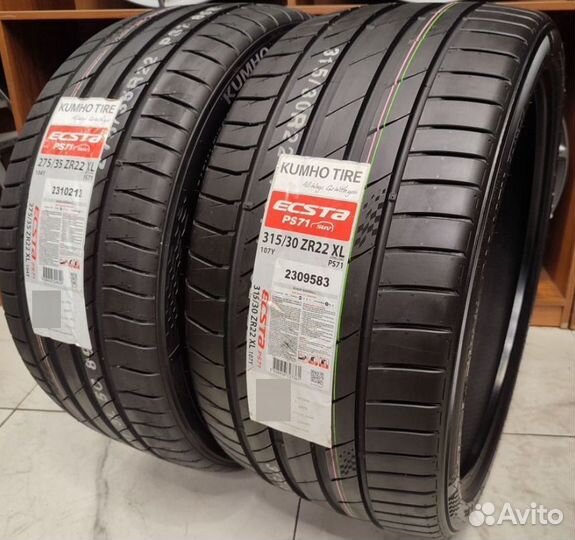 Kumho Ecsta PS71 275/35 R22 и 315/30 R22 107Y