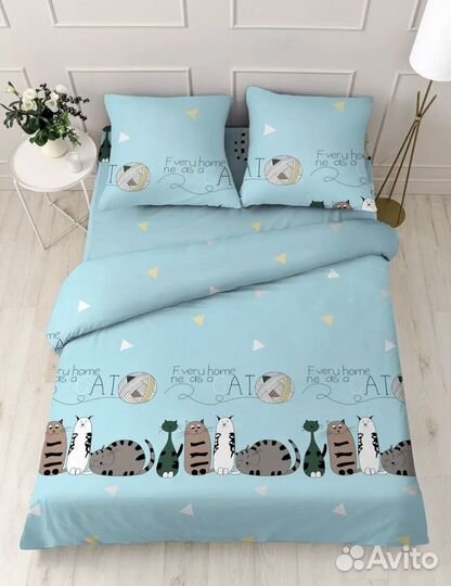 Белье постельное двуспальное новое