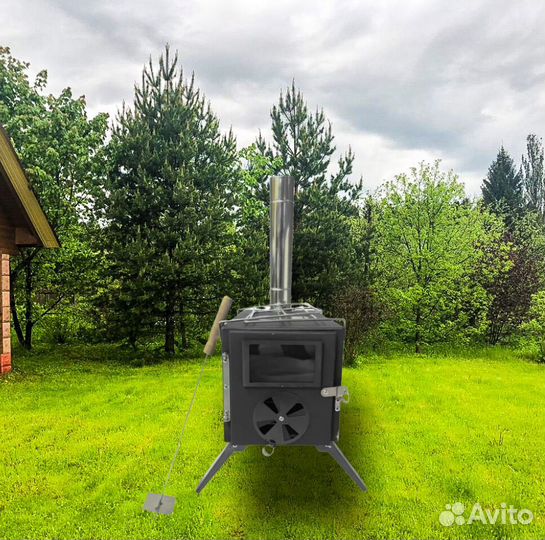 Печь складной железная, походный