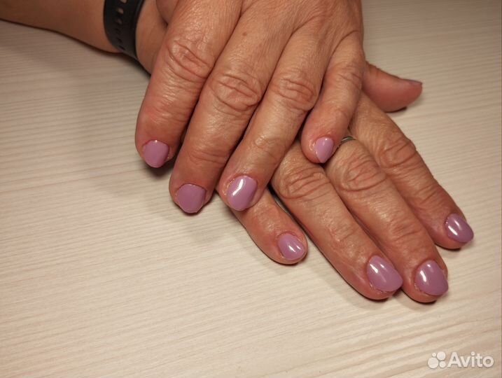 Комбинированный маникюр и гель лак