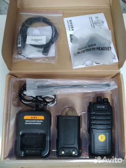 Рация с гарнитурой bluetooth UHF 400-480MHz 12W