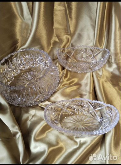 Ваза для фруктов (хрусталь)ссср