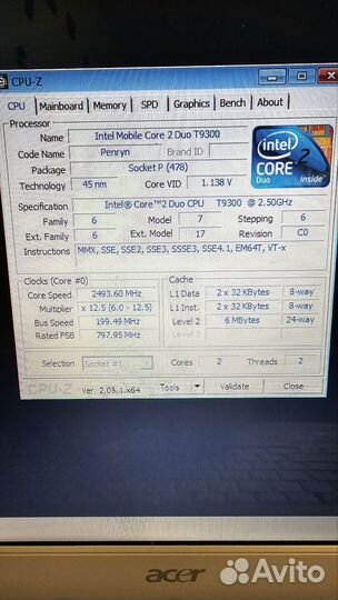Ноутбук acer 5720g