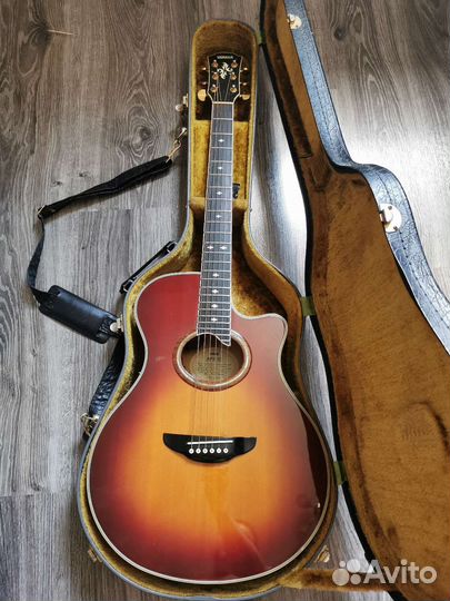 Гитара электроакустика Yamaha Apx-10 с кейсом