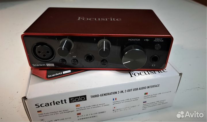 Звуковая карта focusrite scarlett solo 3rd