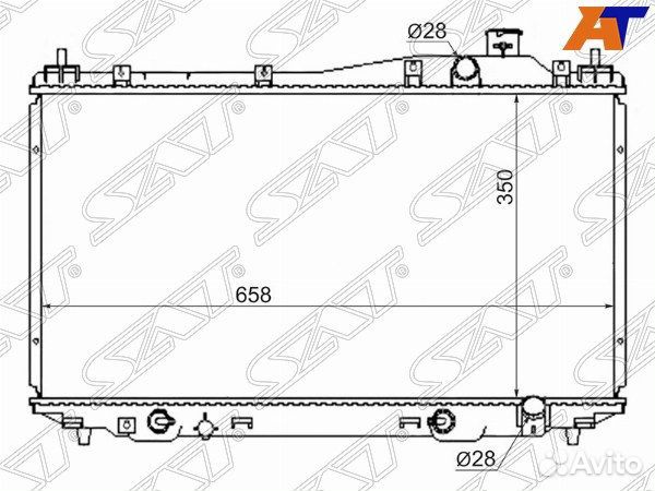 Радиатор honda civic, honda civic ES# 01-05 4D, ho