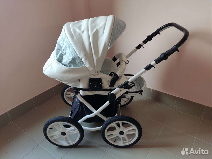 Коляска 2 в 1 эко кожа