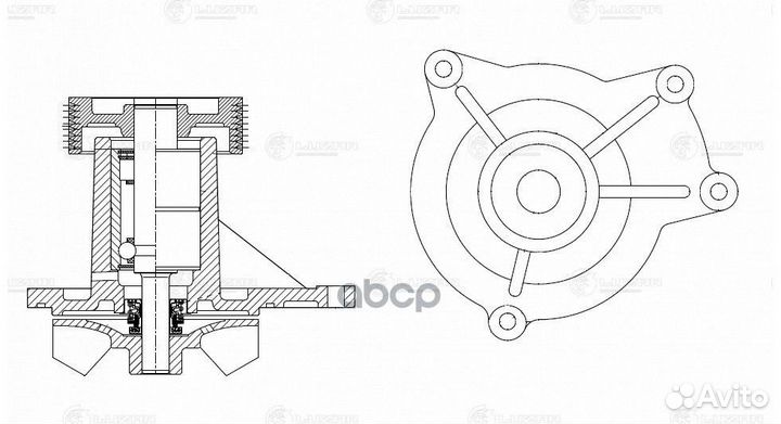 Насос водяной (помпа) HCV LWP07465 luzar