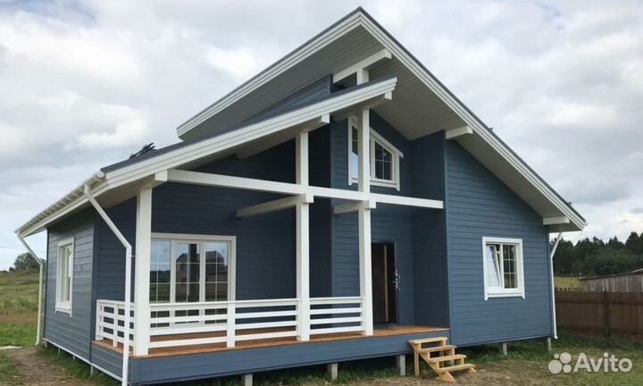 Строительство каркасных домов с террасой