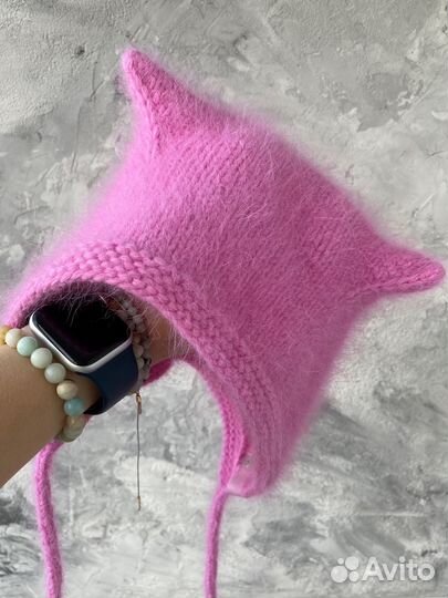 Шапка чепчик с ушками kitty