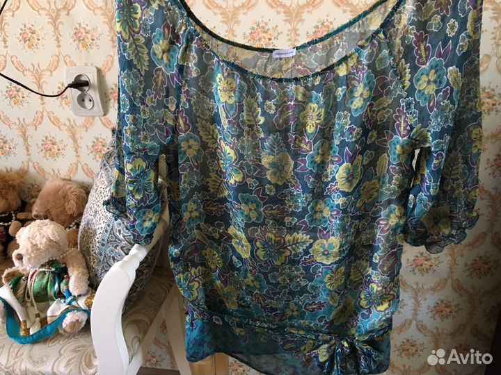 Блузка натуральный шелк intomissimi