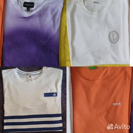 Футболки оригинал Armani Lacoste Adidas Millionair