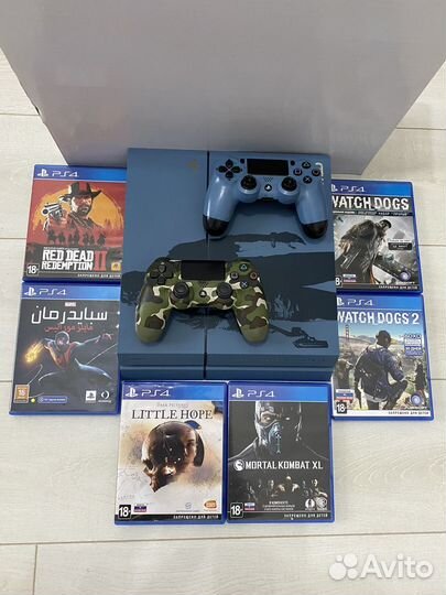 Sony PS4 Limited edition/ 2 геймпада / Много игр