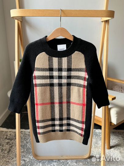 Платье из шерсти и кашемира Burberry, 98