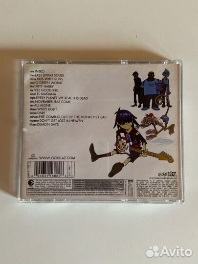 Gorillaz cd музыкальный диск