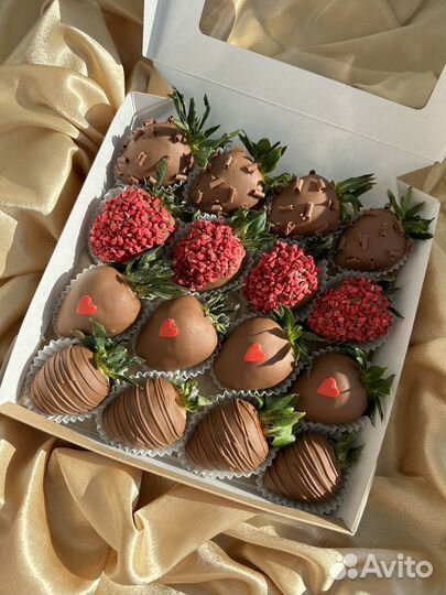 Клубника в шоколаде подарочный набор