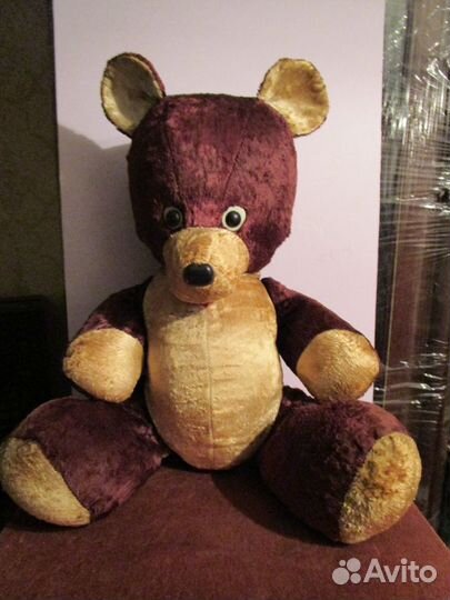 Винтажный плюшевый мишка из 70-х годов СССР