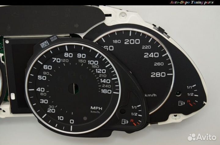 Audi A5 8T Европейские шкалы приборов