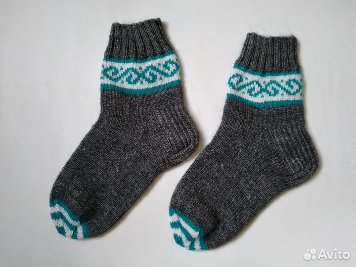 Носки теплые, ручной работы