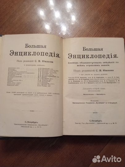 Большая энциклопедия под редакцией Южакова