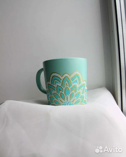Кружка с ручной росписью