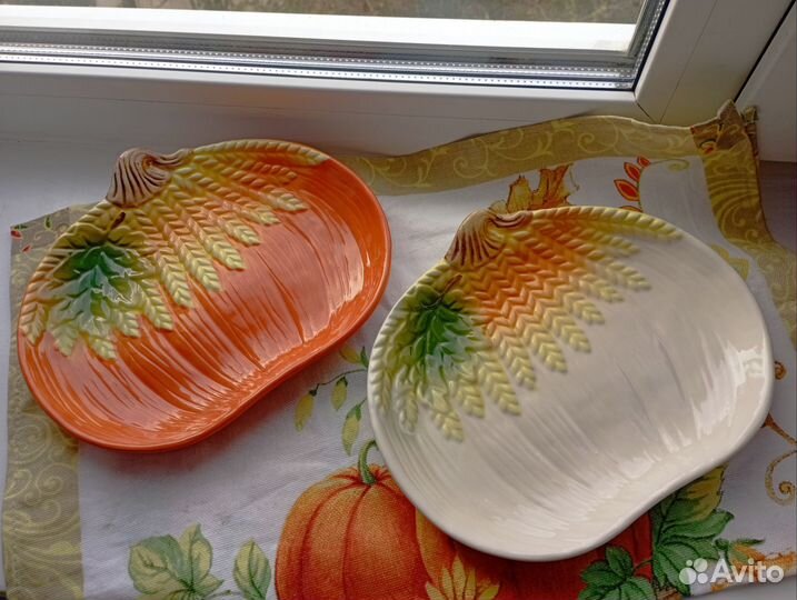 Декоративная тарелка Тыква