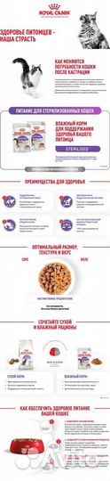 Пауч для кошек Royal Canin Sterilised, соус 85гр