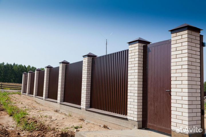 Заборы и Ворота из Профлиста проф настила