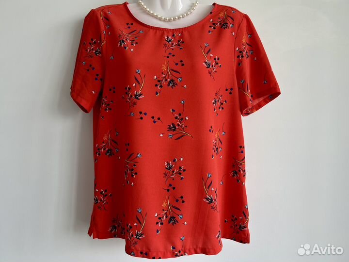 Блузка женская красная 44 46