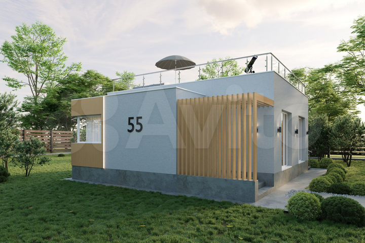 Дом 55 м² на участке 6 сот.