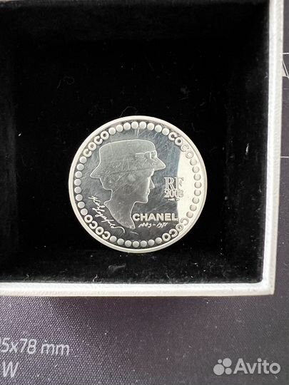 Монета 5 евро Coco Chanel
