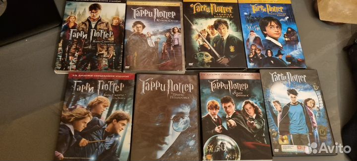 Dvd диски Гарри Поттер полная коллекция с допами