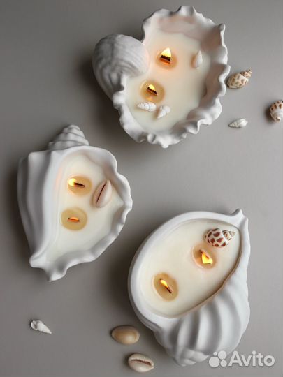 Молд для гипса ракушка