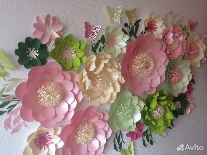 Цветы из дизайнерской бумаги,бумажные цветы