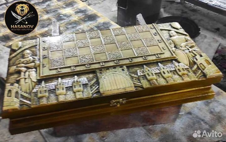 Шахматы резные ручной работы
