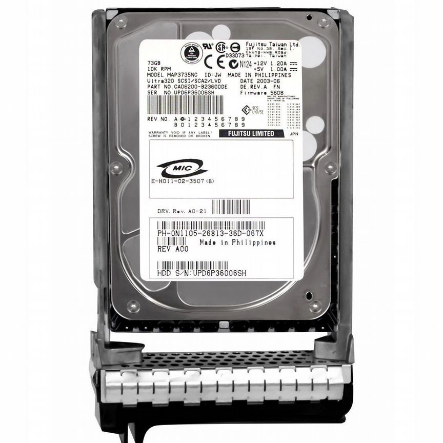 [N1105] Жесткий Диск Dell 73gb U160scsi 3.5" Hdd N1105