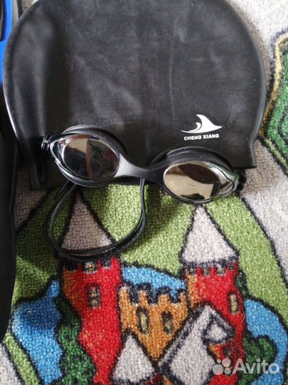 Ласты+профисиональная трубка для плавания